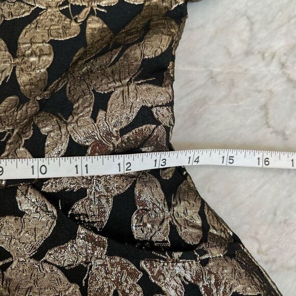 BLUSH BY US ANGELS Kids' Metallic Butterfly Brocade Party Dress size 14 NWOT - Picture 8 of 9